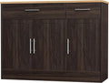 Shintenchi Modern Farmhouse Sideboard Buffet Cabinet, Barn Doors Buffet Cabinet by Shintenchi%7CFurnitureMadeforRealLife