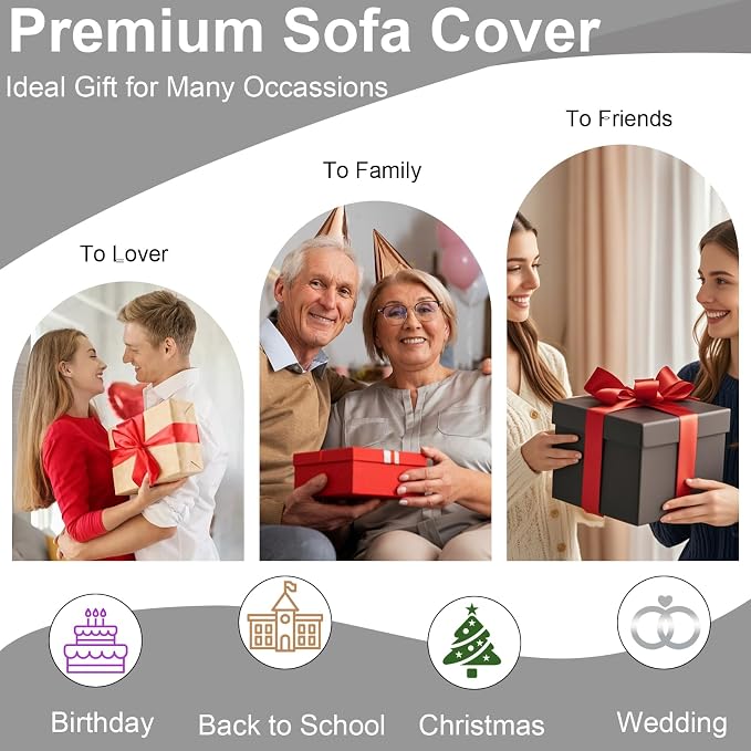 VClife Boho Sofa Cover for Dog, Non Slip Washable Couch Cover - Image 8