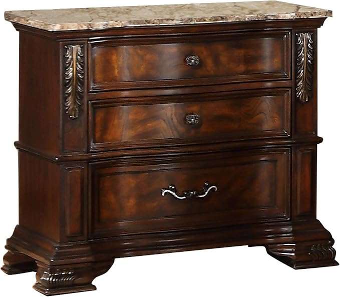 First of a Kind Santa Monica Traditional 5 Piece King Bedroom Set - Image 3
