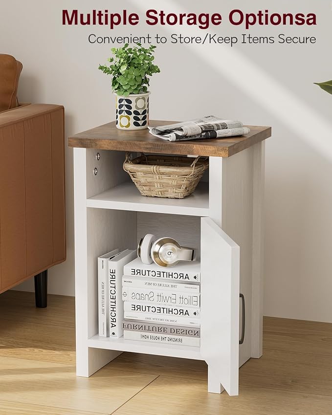 YESHOMY Farmhouse Modern Nightstand - Image 5