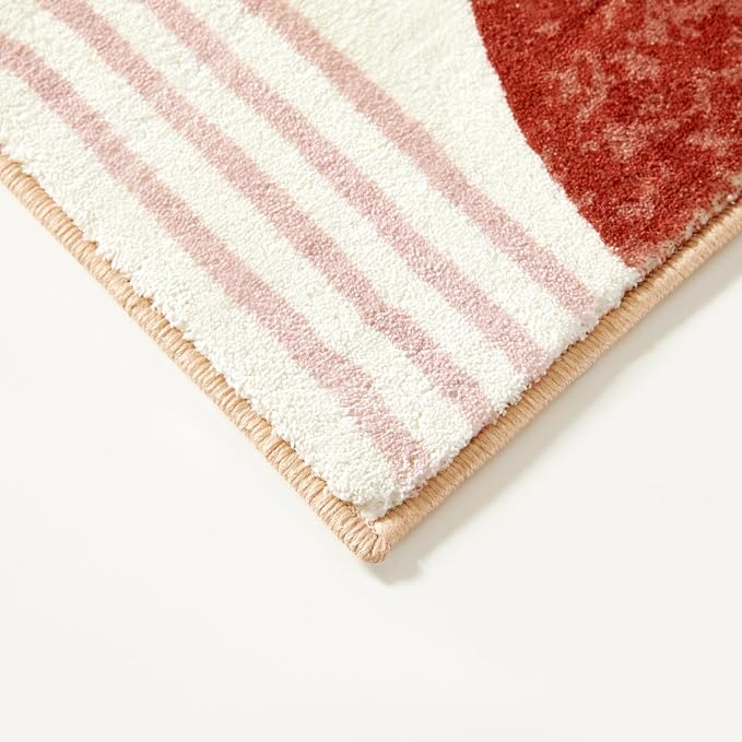 RoomTalks Boho Cute 3x5 Small Area Rugs Washable, Modern Abstract Geometric - Image 7