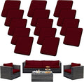 Outdoor Cushion Covers Set, Replacement by SUKAIKEQA