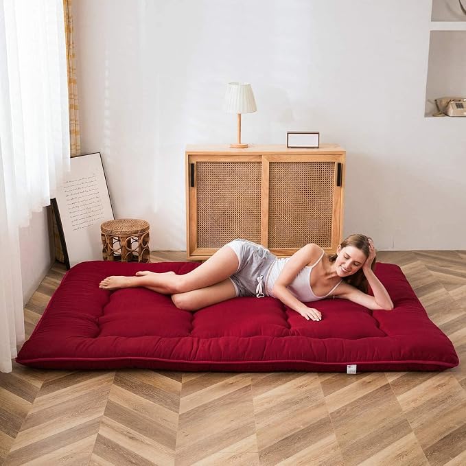 MAXYOYO Japanese Floor Mattress Futon Mattress, Thicken Sleeping Pad Foldable - Image 4
