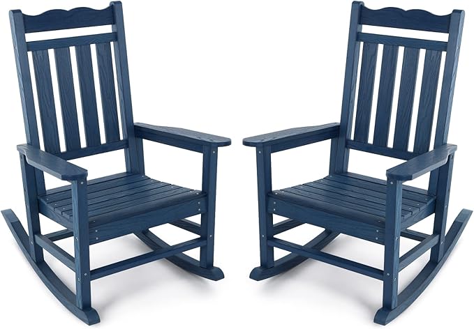 Stoog All-Weather Patio Rocking Chairs Set of 2, Outdoor Rocking Chair by Stoog