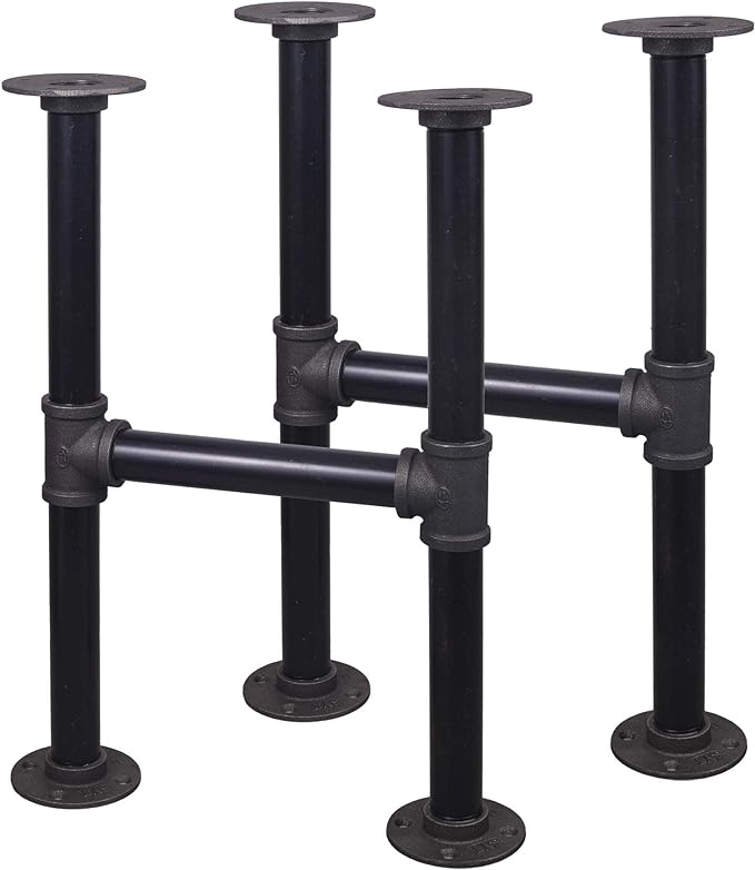 16'' Hight H-Shape Industrial Table Leg Set by NIUBIDINDUSTRIALFURNITUR