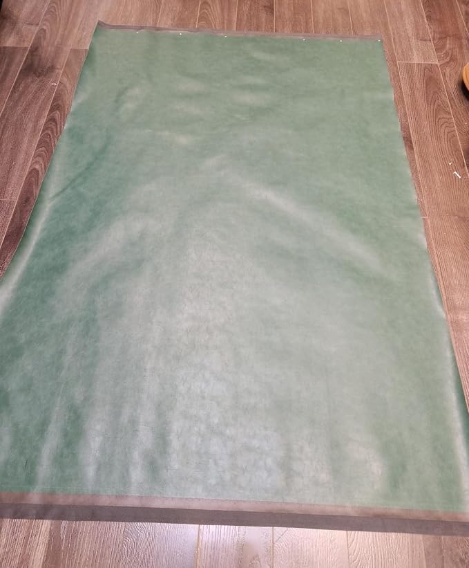 NAT Leathers | Hunter Green Soft Faux Vegan Leather PU | 4 Yards Cut by The - Image 6