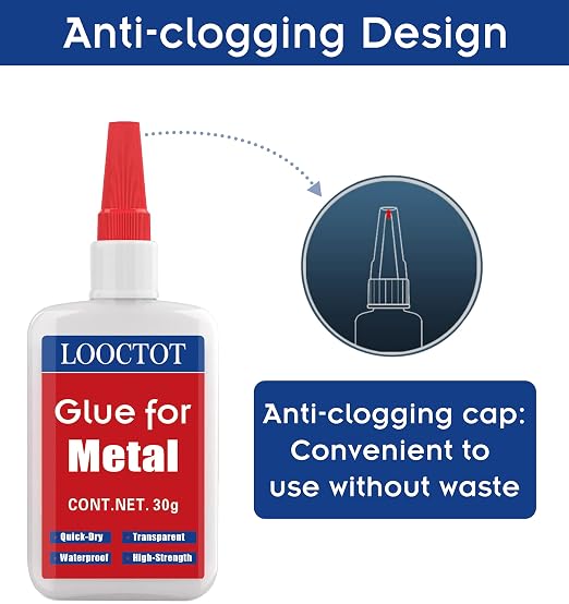 LOOCTOT 30g Metal Glue, Small Piece Metal Repair, Super Instant Glue Bonding - Image 2