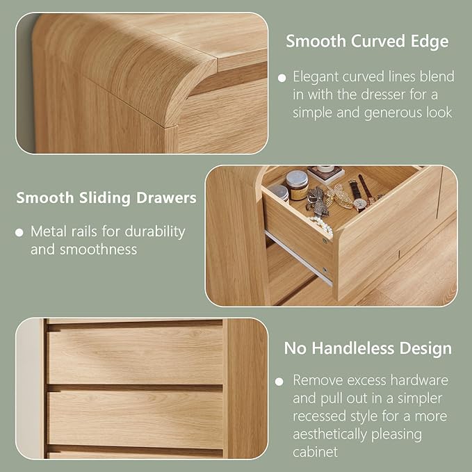 Aitjunz Modern 8 Drawers Dresser - Image 5