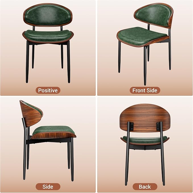 YaFiti Dining Chairs Set of 2, Dining Room and Kitchen Chairs, Mid Century - Image 8