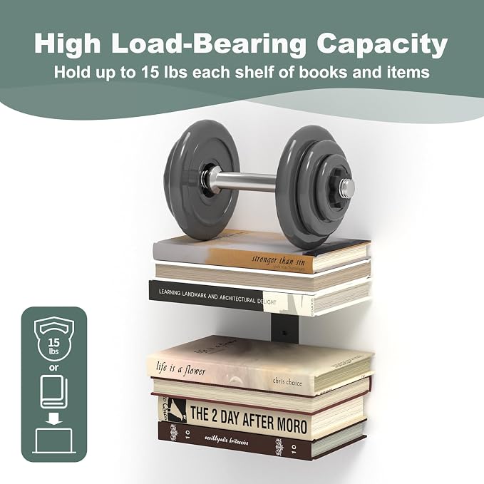 Mefirt Invisible Floating Bookshelves - Image 6