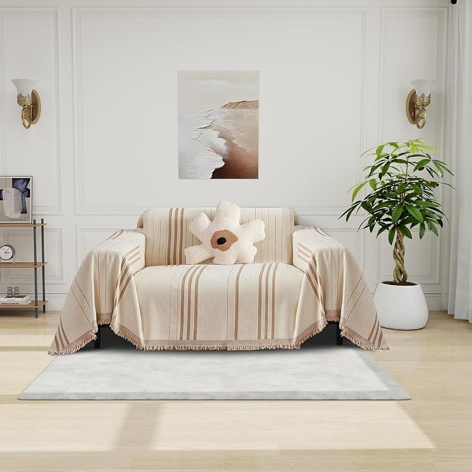 DREAMINGO Chenille Armchair Cover Jacquard Sofa Covers Washable Furniture by DREAMINGO