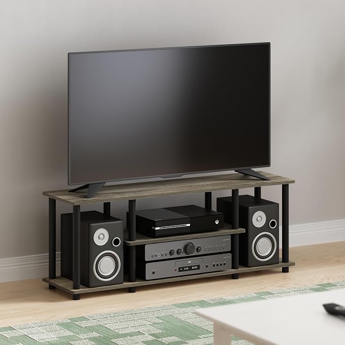 Furinno Turn-N-Tube No Tools 3D 3-Tier Entertainment TV Stand up to 50 inch TV - Image 2