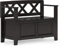 SIMPLIHOME Amherst Entryway Storage Bench by SimpliHome