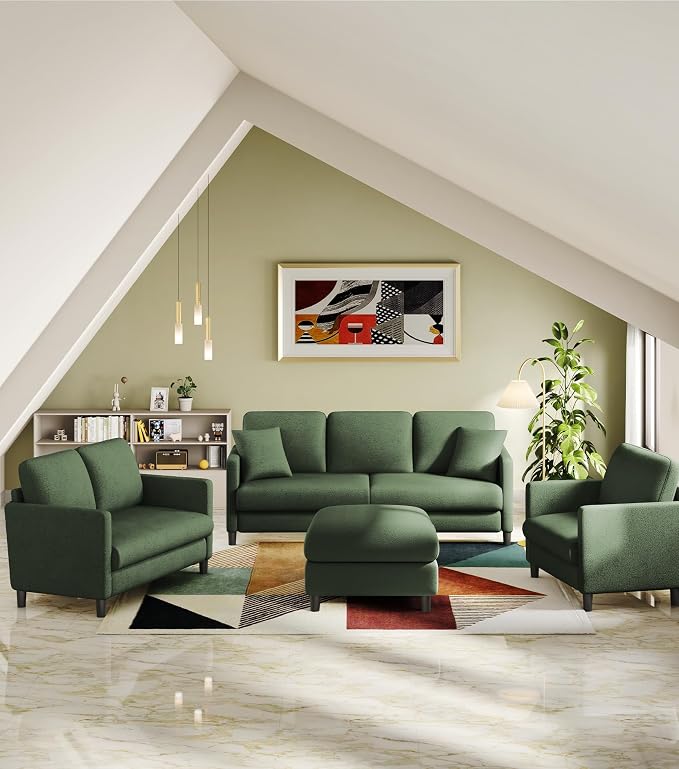 Welzona 83" Couches for Living Room, Teddy Sofa Couch - Image 8