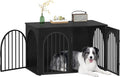 Hzuaneri 39.4" Wooden Dog Crate Furniture, Indoor Dog Kennel Dogs Cage by Hzuaneri