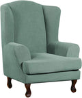 Turquoize Wingback Chair Covers 2 Piece Wing Chair Slipcover Stretch Slipcovers by Turquoize