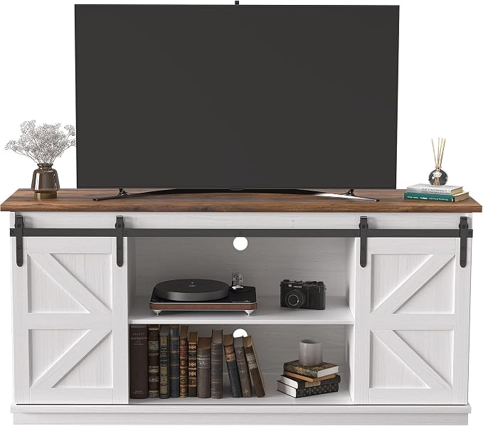 JUMMICO TV Stand for 65 Inch TV, Entertainment Center by JUMMICO