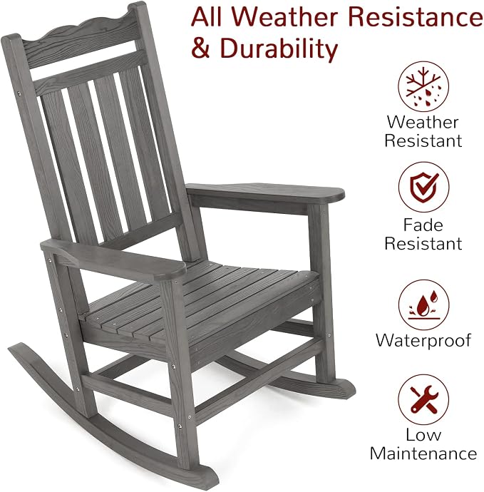 Stoog All-Weather Outdoor & Indoor Rocking Chairs Set of 2 - Image 4