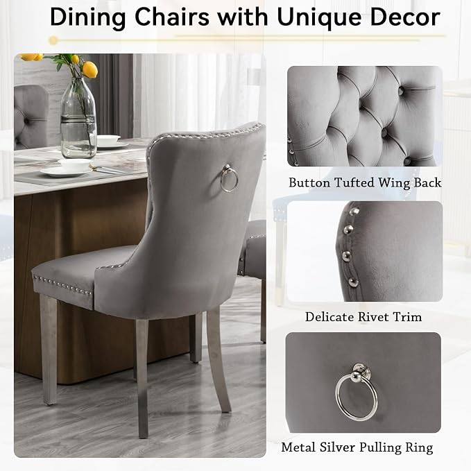 Henf 63"-79" Extendable Dining Room Table and Chairs Set - Image 8