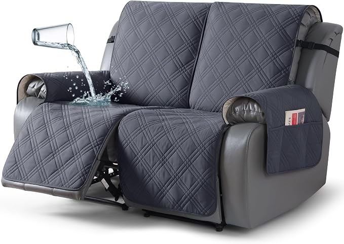 TAOCOCO 100% Waterproof Recliner Loveseat Covers 2 Seater, Split Loveseat Covers by TAOCOCO