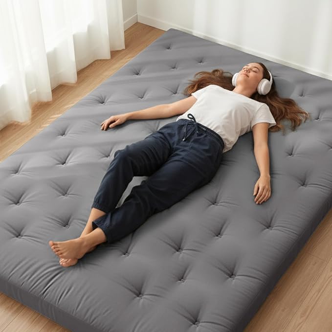 ZonLi Japanese Floor Futon Mattress Full Size 80"x 54", 100% Cotton Cover 2.5'' by Zonli
