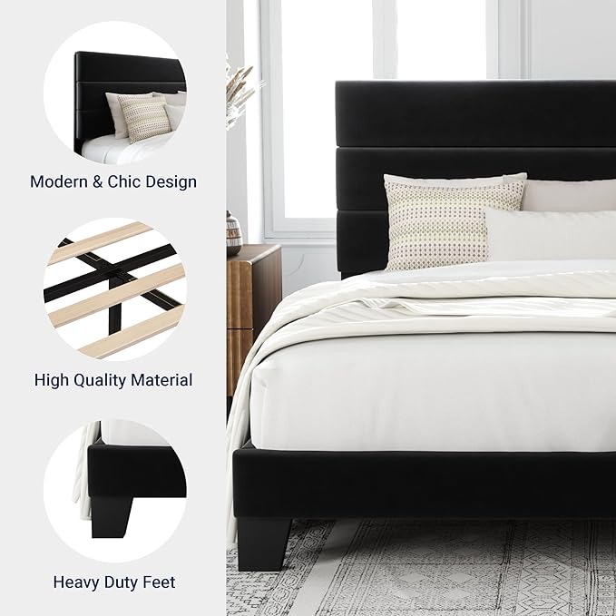 Allewie Queen Size Platform Bed Frame - Image 6
