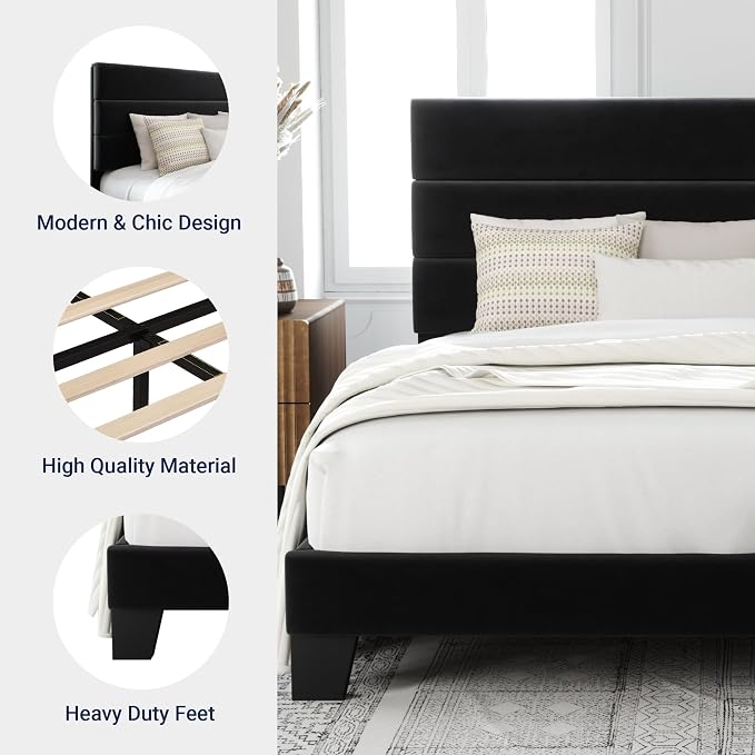 Allewie King Size Platform Bed Frame - Image 6