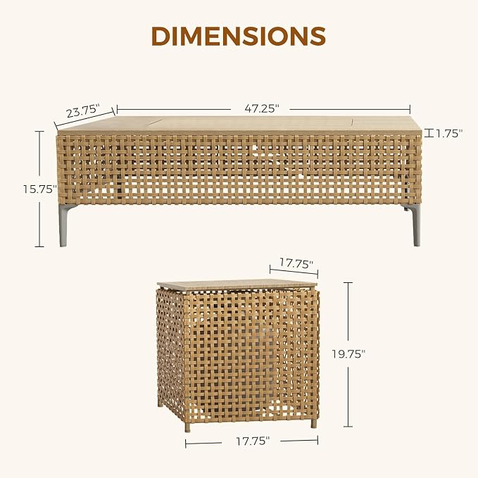 Grand patio 9-Piece Patio Furniture Set - Image 8