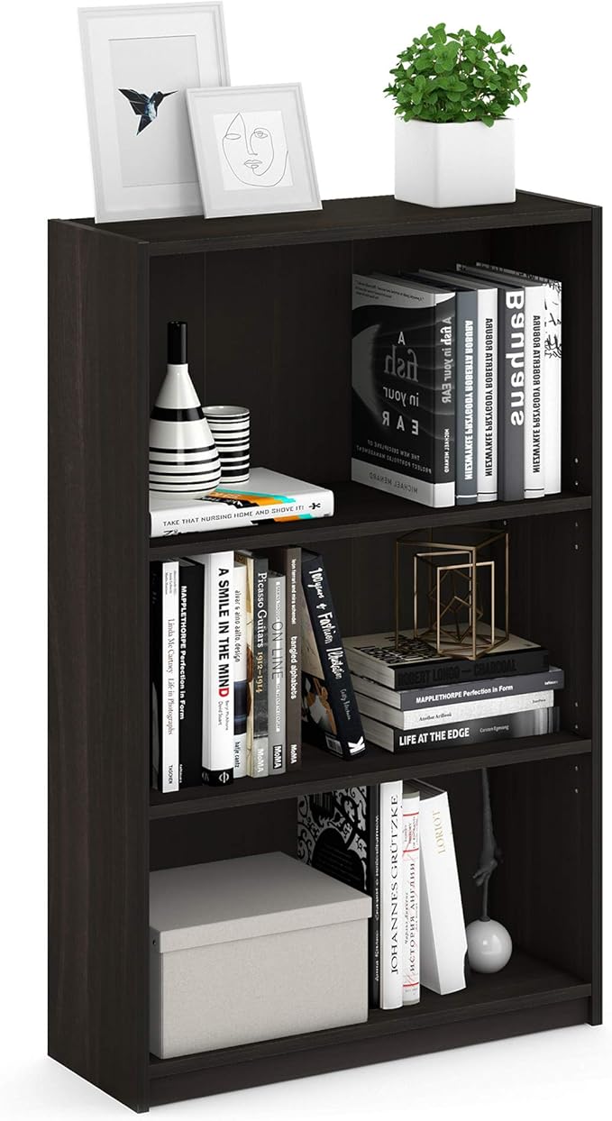 Furinno JAYA Book Shelf, 3-Tier Bookshelf, Bookcase by Furinno-FitsYourSpaceFitsYourBudget