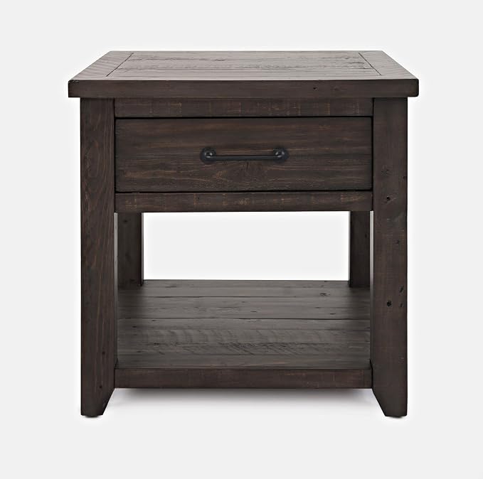 Jofran Madison County Harris End Table, Barnwood Brown by Jofran+Inc.