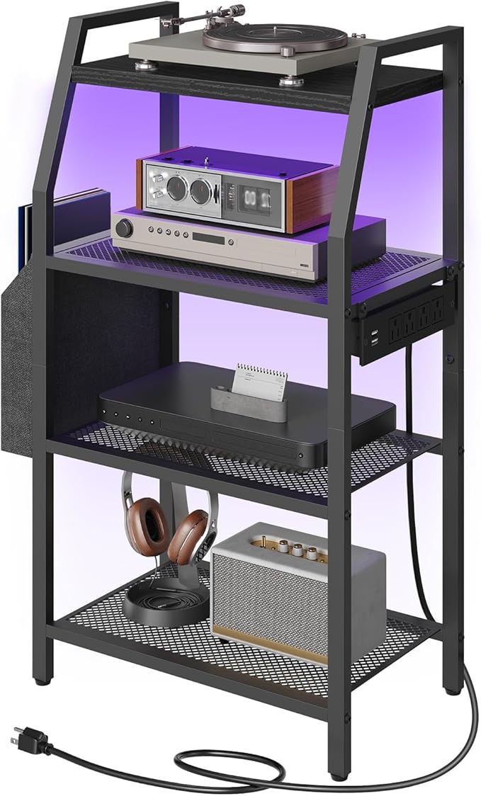 MAHANCRIS 4-Tier AV Media Stand by MAHANCRIS