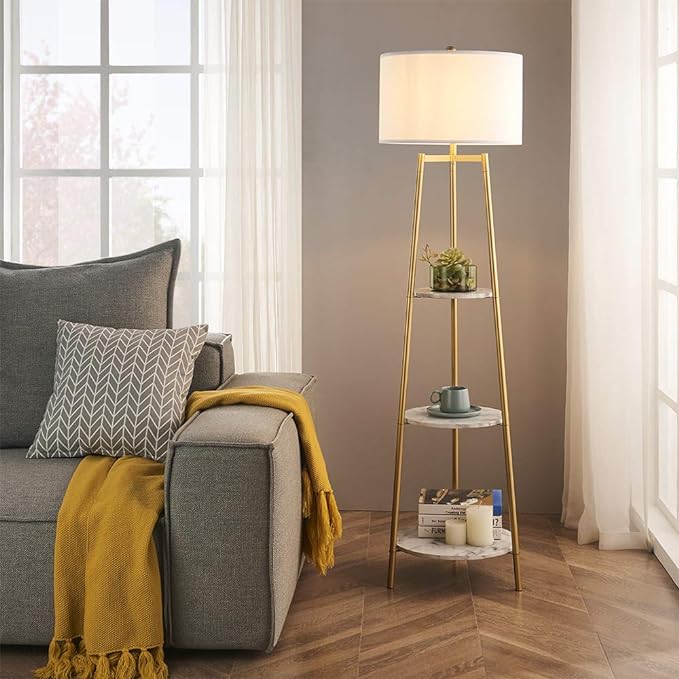 ROSEN GARDEN Floor Lamp, Standing Reading Light by Unknown