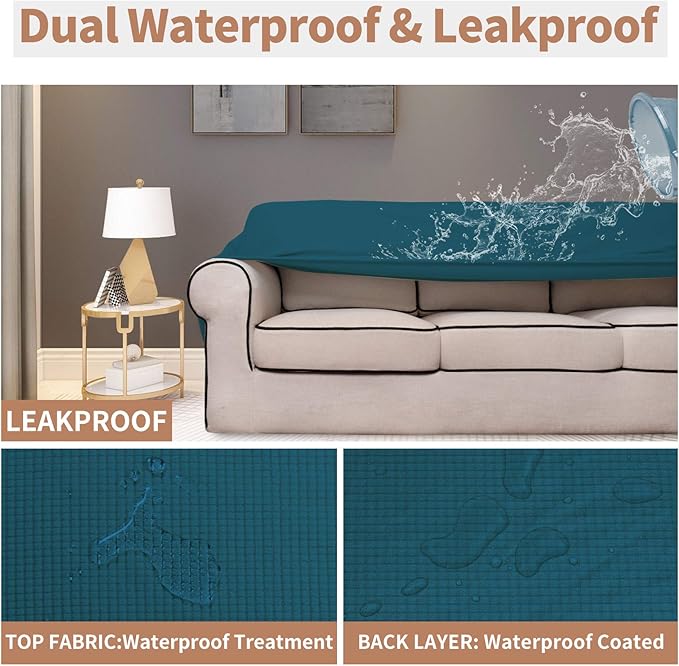 Easy-Going 100% Waterproof Chair Couch Cover, Dual Waterproof Sofa Cover - Image 3