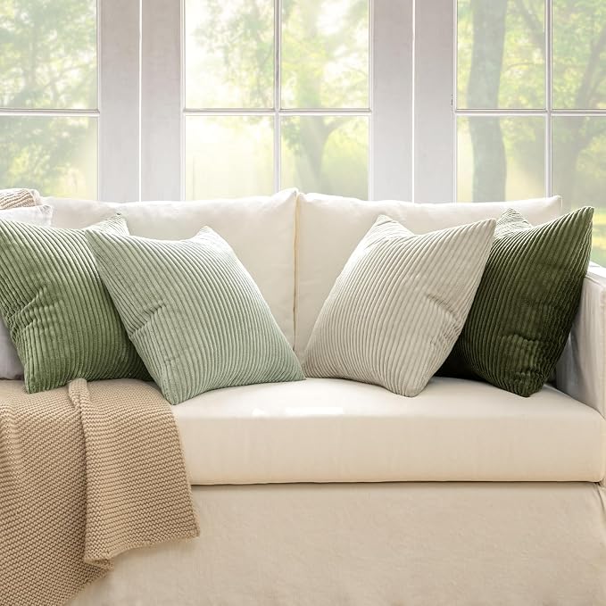 MIULEE Boho Farmhouse Throw Pillow Covers 20x20 Inch Set of 4 Mordern Neutral - Image 7