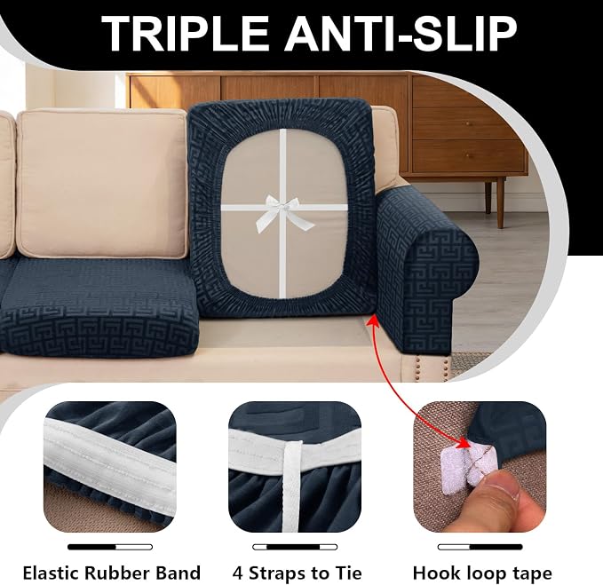 UNBBRRL Stretch Couch Backrest Cushion Cover - Image 3