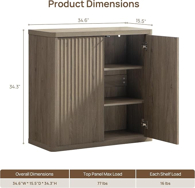 SICOTAS Buffet Cabinet with Storage 103.8" Sideboard Accent Modern Credenza - Image 2