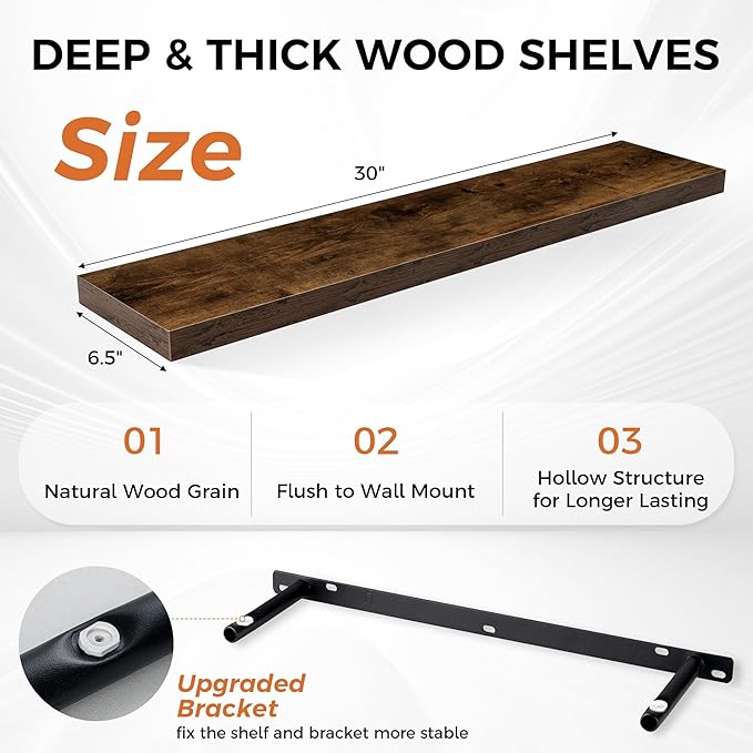 Fun Memories Floating Shelves for Wall, Floating Shelf for Living Room - Image 3