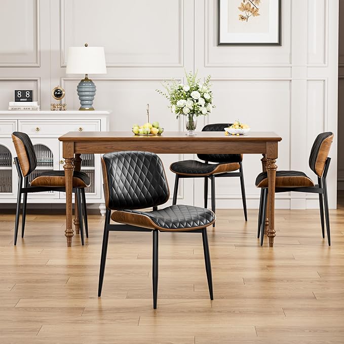 YaFiti Dining Chairs Set of 4, Mid Century Modern Accent Dining Room and by YaFiti
