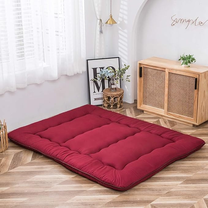 MAXYOYO Japanese Floor Mattress Futon Mattress, Thicken Sleeping Pad Foldable - Image 8