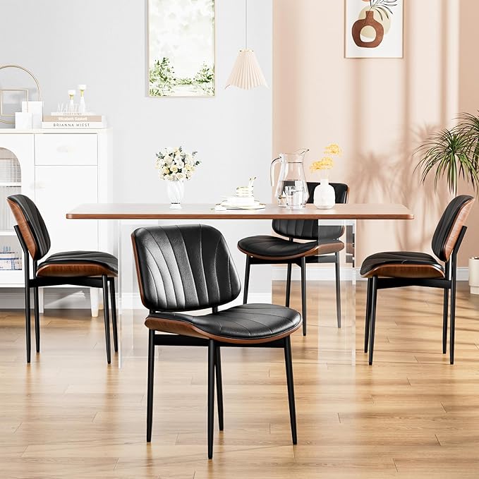 YaFiti Dining Chairs Set of 2, Dining Room and Kitchen Chairs, Mid Century - Image 7