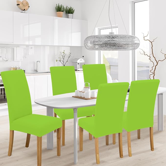 BIETYONE Stretch Dining Chair Covers Set of 4, Soft Removable Washable Kitchen - Image 2