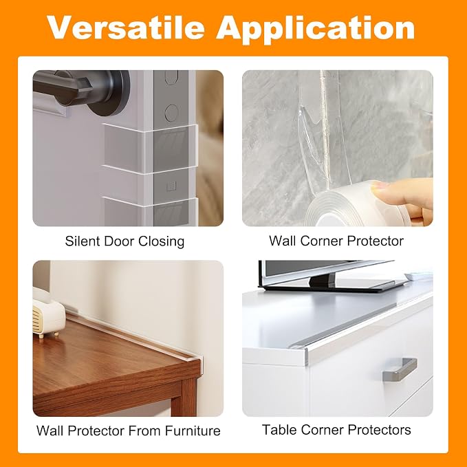 1.18 in x 13.12 FT, Self Adhesive Protective Bumper Guards - Image 3