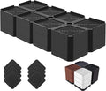 Bed Risers Heavy Duty, Adjustable Furniture Riser Blocks Lift 1.5, 4.3 inches by LiftLevelYourBed