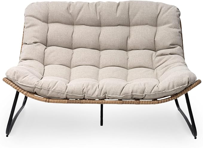 Crestlive Products Outdoor Loveseat 2PCS, Patio Conversation Set, All-Weather - Image 7