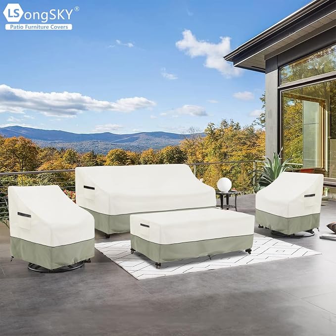 Outdoor 2-Seater Loveseat Cover, Patio Sofa Covers Fits up to 58W x 32.5D x 31H - Image 7