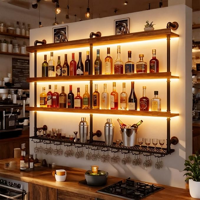 47.2in Wall Mounted Wine Rack - Image 8