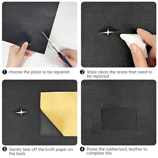 Leather Repair Patch Tape Light Gray 3 x 60 inch Self Adhesive Leather Repair - Image 4