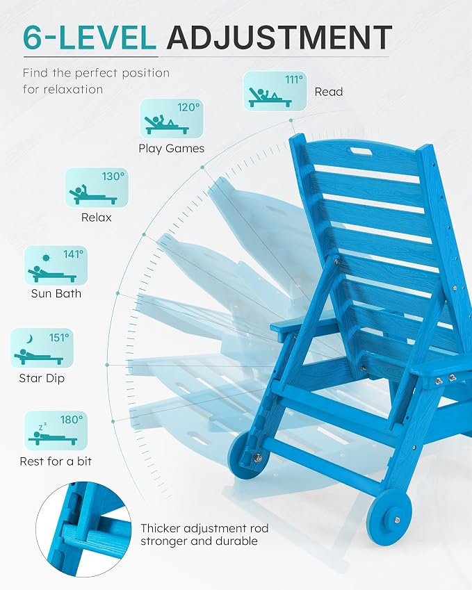 Patio Chaise Lounge Chair Outdoor - Image 4