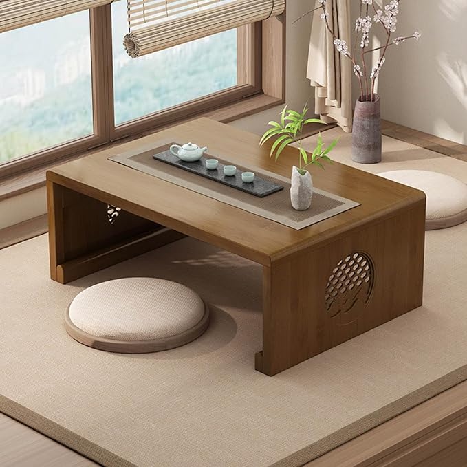 Folding Coffee Table Foldable Japanese Floor Table Low Table - Image 3