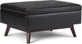 SIMPLIHOME Owen Coffee Table Storage Ottoman by SimpliHome